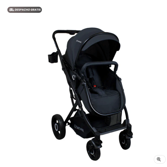 Coche Cuna Paseo Vox Negro Bebesit