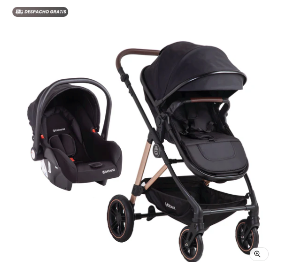 Coche Cuna Travel System Neo Negro