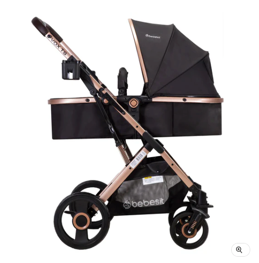 Coche Cuna Paseo Vox Gold Negro