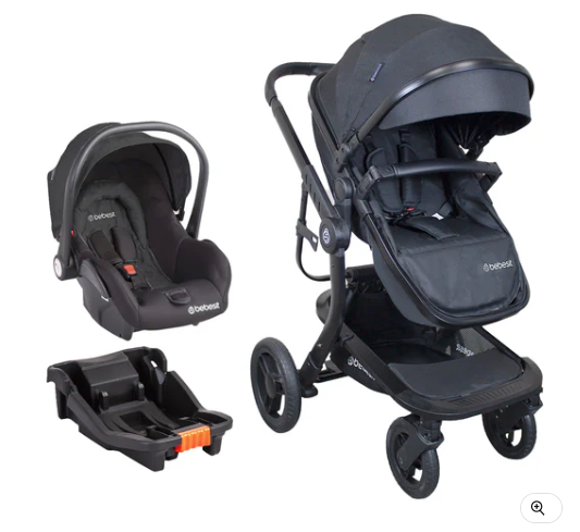 Coche Cuna travel system Taurus Negro