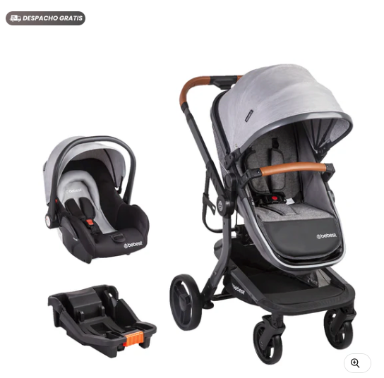 Coche Cuna Travel System Taurus Gris