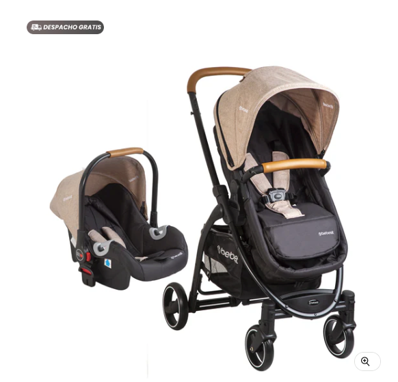 Coche Cuna Travel System Fénix Beige