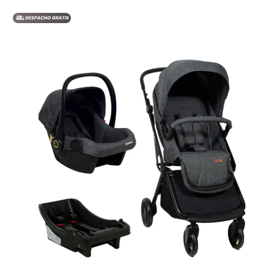 Coche Cuna Travel System Swift 360 Gris