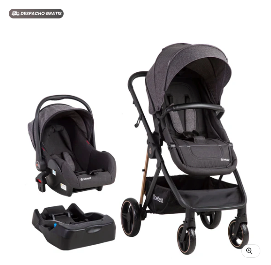 Coche Cuna Travel System Cosmos Negro