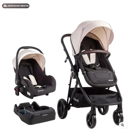 Coche Cuna Travel System Cosmos Beige
