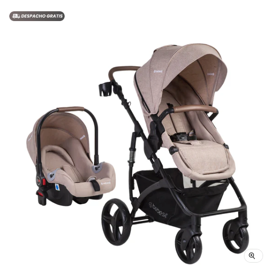 Coche Cuna Travel System Quest LX Beige