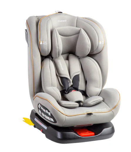 Silla de Auto Convertible 360° Isofix Supra Gris claro
