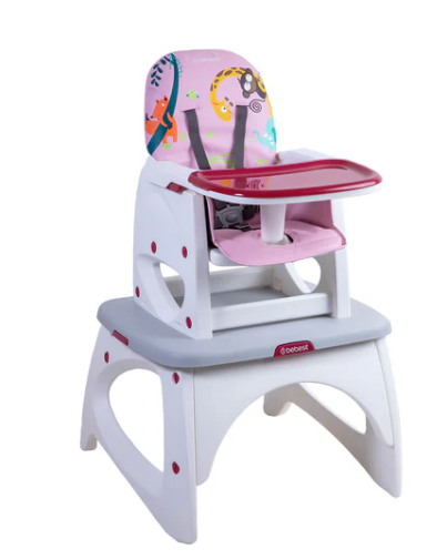 Silla de Comer Escritorio Balancin Eat&Swing Rosada Bebesit