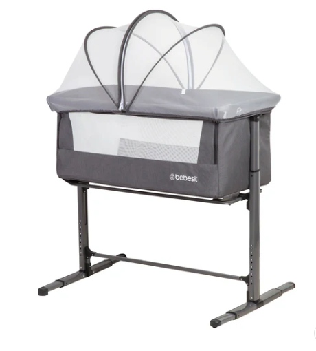 Cuna Colecho con Mosquitero MySide LX Gris