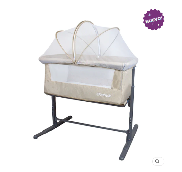 Cuna Colecho con Mosquitero MySide LX Beige Bebesit